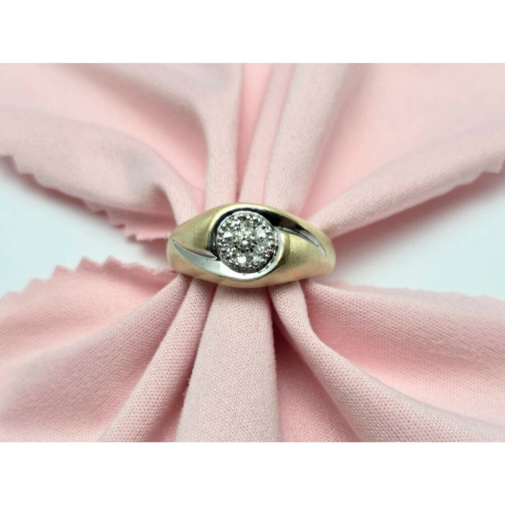 Unique 10k Karat Solid Two Tone Multi Color Gold … - image 1